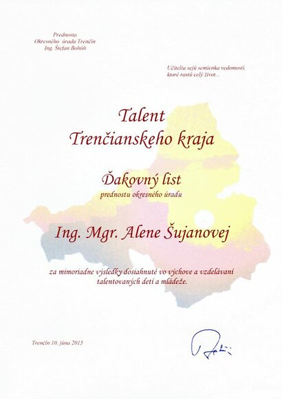 Talent Trenčianskeho kraja 2015