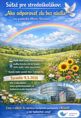 Naši žiaci v súťaži „Ako odporovať zlu bez násilia“