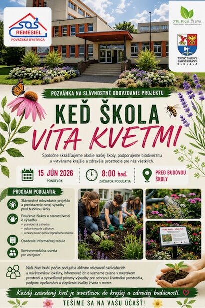 Keď škola víta kvetmi – spoločným úsilím meníme naše okolie