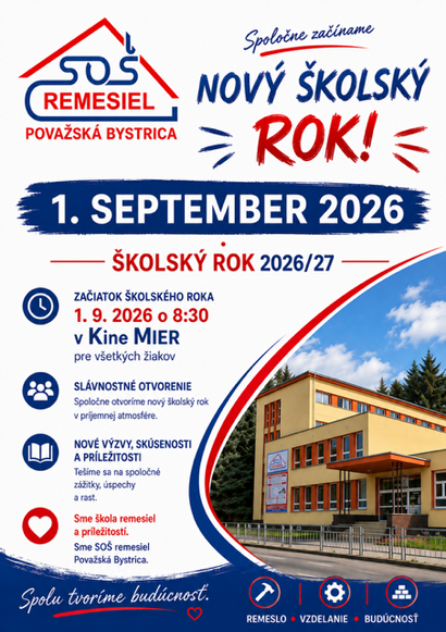 Začiatok školského roka 2026/2027