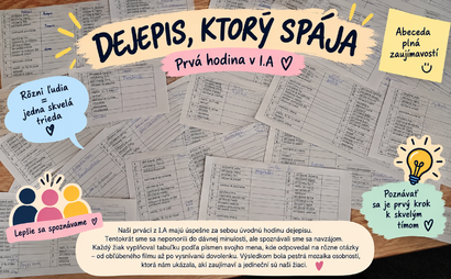 Prvá hodina dejepisu v I.A