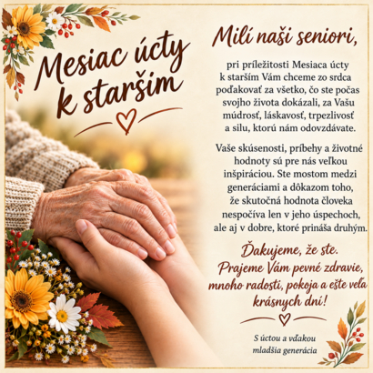 Vyčarili sme úsmev seniorom! 👵👴