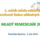 Mladý remeselník 2015