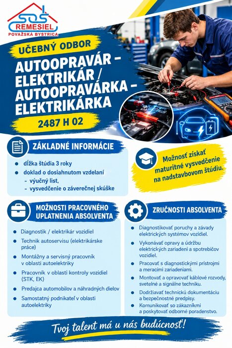Autoopravár - elektrikár