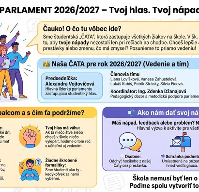 ŠKOLSKÝ PARLAMENT JE OPÄŤ TU!
